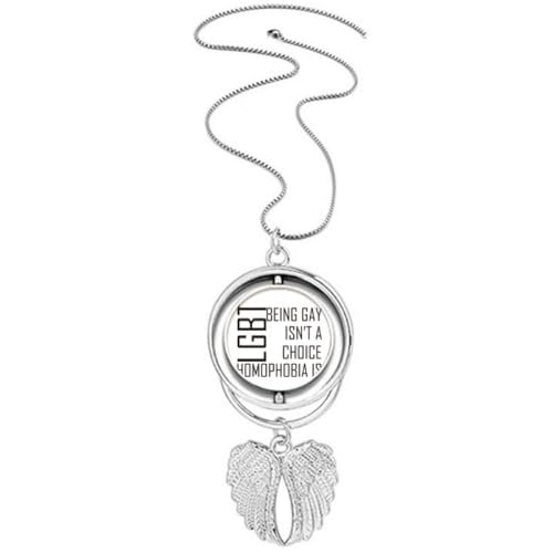 Pendentif ailes d'ange LGBT le bijou arc-en-ciel idéal pour la Pride
