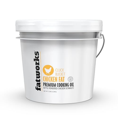 Fatworks Organic Chicken Fat (1 Gallon, 7.2lbs)