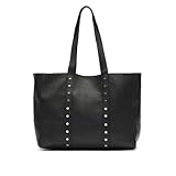 MISAKO Junichi bolso shopper grande con neceser extraíble y detalles metálicos Mujer - Junichi Negro 29x37x13cm