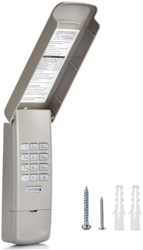 Universal Garage Door Opener Keypad Compatible with Chamberlain L...
