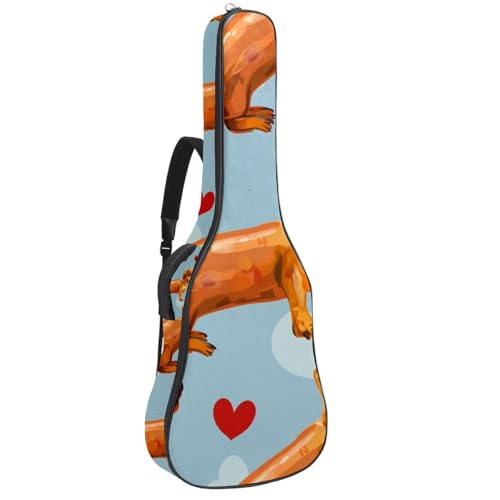 Sac pour guitare acoustique électrique et basse avec poches de rangement et sangle réglable