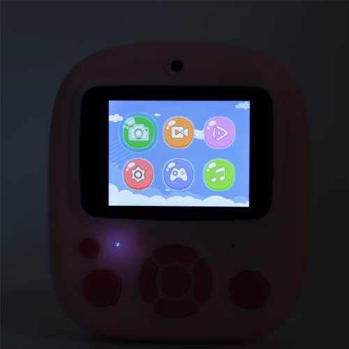 Brinquedo de Câmera de Impressão, Gravação de Vídeo 1080P de Lente Dupla Frontal e Traseira, Tela IP