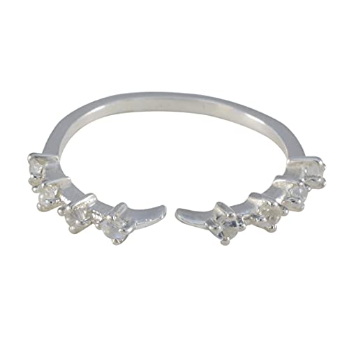 Bague argent sterling 925 et cz blanc le bijou idéal des soirées élégantes
