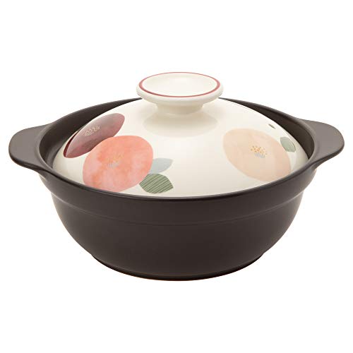 TAMAKI 土鍋 サーマテック 3-4人用 つばき 直径29.5×奥行25.5×高さ15cm IH・直火・電子レンジ・オーブン対応 T-787410