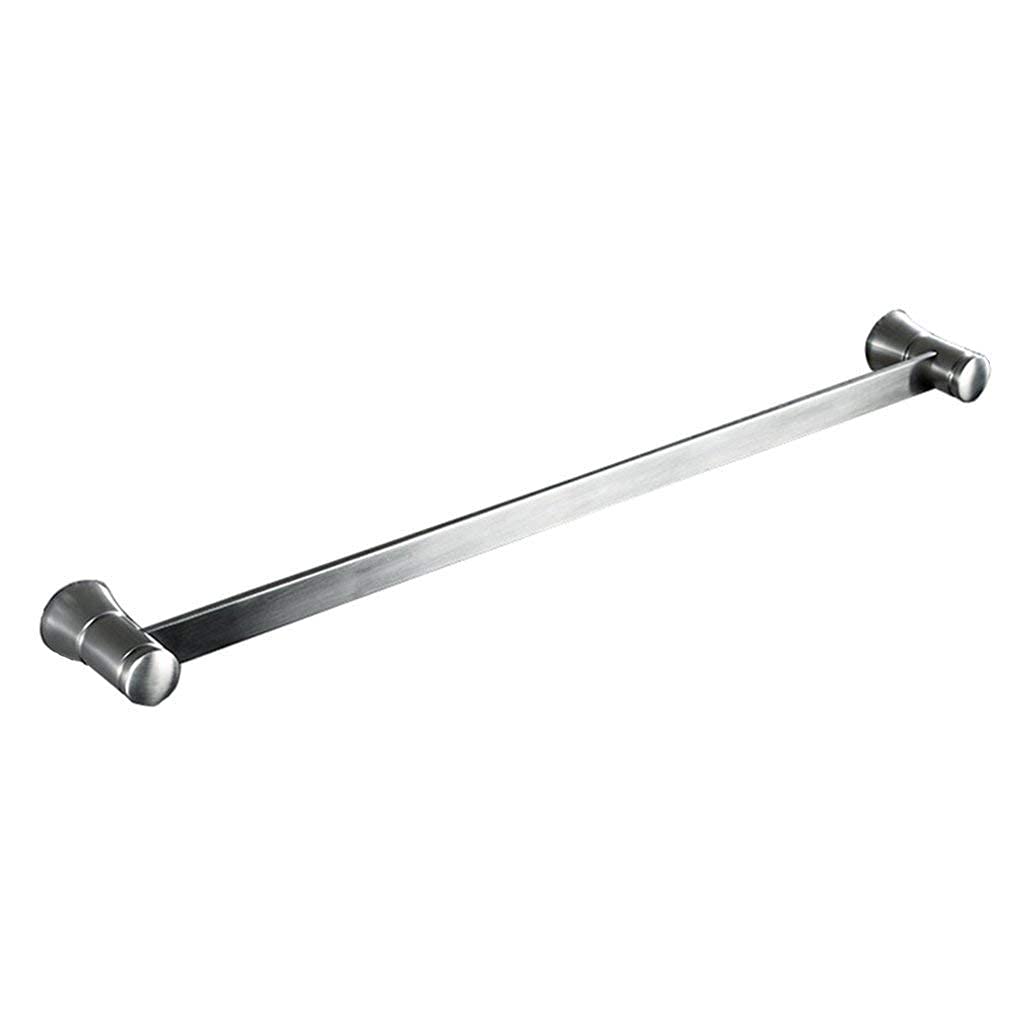 304 Stainless Steel Towel Bar Round Base Towel Rails Wall Mounted For Bathroom Or Kitchen Brushed Finish