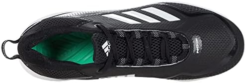adidas Men's Icon 7 Baseball Shoe, White/Black/Silver Metallic, 12 | Image 1