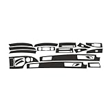 ATNVSK Película Protectora Decorativa for el Interior del Coche, Vinilo de Fibra de Carbono 5D, Compatible con BMW Serie 5 525I 530I E60 2003-2010 LHD