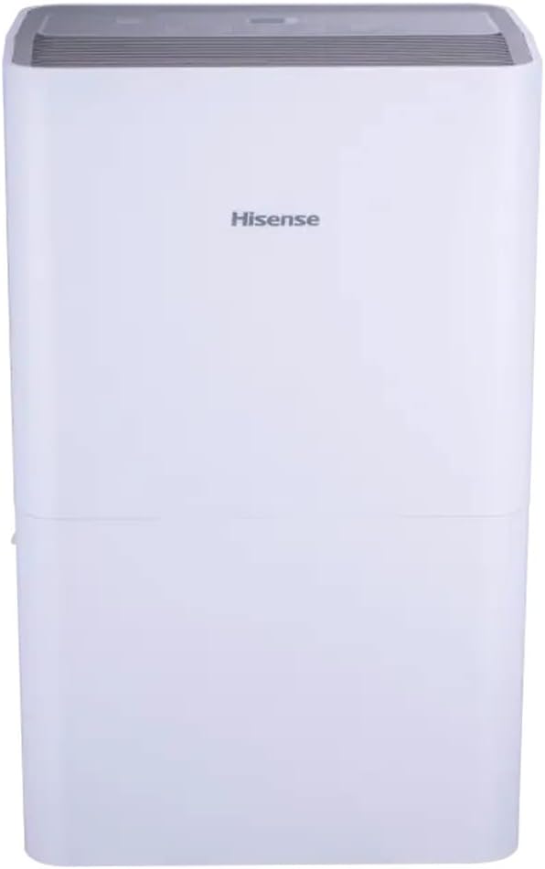Hisense Energy Star 50 Pint 3-Speeds Dehumidifier White