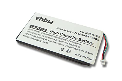 vhbw Batterie Compatible avec Creative Labs Zen Vision M, M 30GB Lecteur MP3 baladeur MP3 Player (1400mAh, 3,7V, Li-ION)