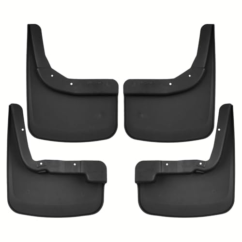 Image of Tecoom Mud Flaps Splash Guards Compatible with Silverado 1500 2019-2024 New Body, Rear and Front Mud Guards 4pcs Set, ABS Molded