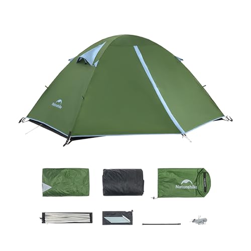 Naturehike Bleik �e���g 2�l�p PU3000mm+ 2�O������ ������ ���� �Ό��ʋC�\�� ����N���X�t���[�� �ϖ��� ���n�`�ɑΉ� ���悯 �݉c�ȒP �g�ѕ֗� �R���p�N�g �n�C�L���O �L�����v �T�C�N�����O �o�R 3�l�p�e���g �A�E�g