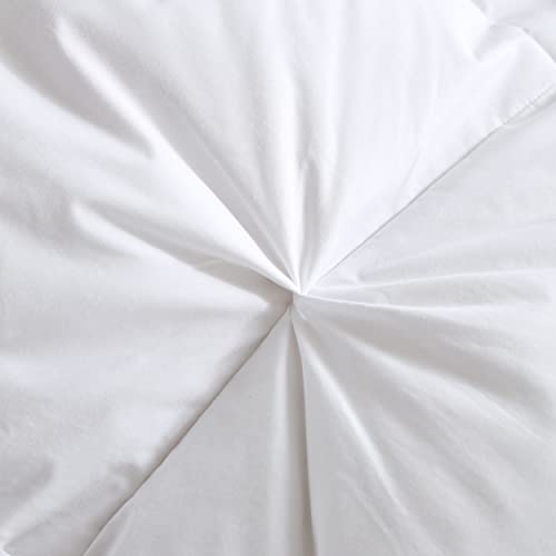 Alanzimo PINCH PLEAT-WHITE-K Goose Down Comforter King Size - Luxury All Season Medium Warmth Ultra-Soft 750 Fill-Power White Bedding Down Feathers Duvet Inserts With 8 Tabs- 65 Oz Fluffy,106X90 Pinch Pleat Design thumb #6