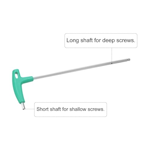 HARFINGTON T-Handle Ball End Hex Key Wrench 12" Long Arm 8mm Metric Carbon Steel T-Key Inner Hexagon Wrenches Spanner Repair Tool for Automotive Household Maintenance by HARFINGTON - Image 4