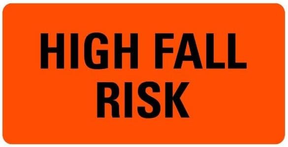 Amazon.com: LabelValue.com | HIGH FALL RISK Medical Healthcare Labels ...