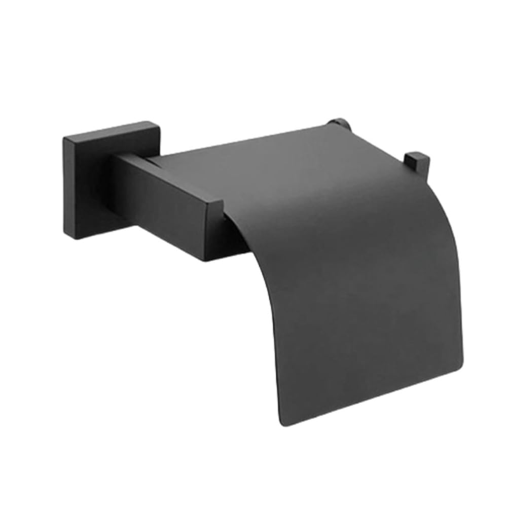 Accessoires de salle de bain noirs chic en acier inoxydable