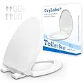 Elongated Toilet Seat 18.5" - Soft Close, Durable PP Oval Toilet Lid, Easy Installation & Removal, Fits Most Toilet Bowl Seat (Elongated 18.5'')
