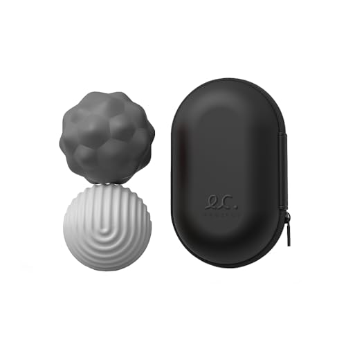 Magnetic Fidget Ball Toy – Silicone Stress Relief Desk Toy with Travel Case – Anti-Anxiety Sensory Ball for Focus, Productivity, Students & Work-from-Home (Grey)