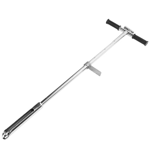 Sonde d'Échantillonnage de Sol en Acier Inoxydable, 105 cm, avec Pédale d'Éjection et Poignée en T, pour Pelouse, Jardin et Ferme