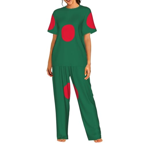 Pyjama manches courtes femme Bangladesh en textile premium doux et finitions soignées