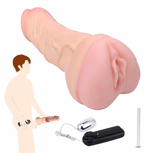 BDSMYEE Penishülle mit Masturbieren für Männer,Sex Spielzeug für die Männer,Sex Toyset Herren,Masturbator mit Wasserabsorbierend-Stick,Vibrator,Taschen Muschi,Diloschwanz für Frauen