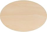 Wooden Oval Cutout 10.5 x 6.5 Inch,Bag of 5 Unfinished Wood Oval Cutout Shape(10.5 * 6.5 in)