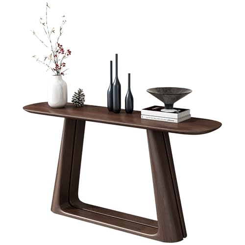ZXTRYBHD Mesa Consola Entrada de Madera Retro, Mesa de Sofá de un Nivel, Mueble Pasillo Estrecho para Sala de Estar, Vestíbulo, Pasillo, Oficina