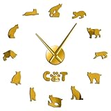 Profitez du plaisir du bricolage : vous pouvez concevoir la position et la taille de l'horloge selon vos préférences, et profiter du plaisir du bricolage avec votre famille et vos amis. Lorsque vous l'installez avec succès, vous aurez suffisamment de satisfaction.