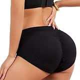 GKOXUQ Hip Enhancer Padded Pant Bodyshaper Seamless Fake Ass Pads Panties Buttocks Pushes Up Underwears Women Lingerie Black