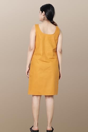 Image of KASANI Women's Camisole Cotton Long Knee-Length Sameej /Slip /Inner, Sleeveless, Pack of 2