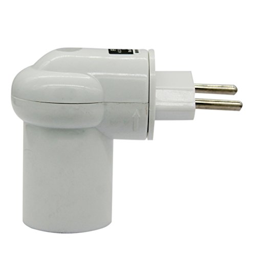 Preisvergleich Produktbild E27 auf Eu Stecker Lampenfassung mit 360 ° PIR Bewegungsmelder