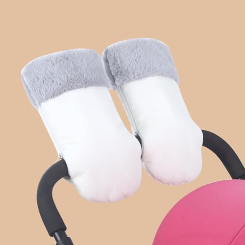 Colcolo Luvas de carrinho de bebê, grossas e à prova de vento, luvas para carrinho de bebê, carrinho