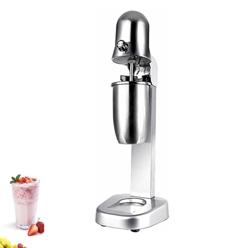 TsoLay Máquina agitadora de Batidos, máquina batidora de Acero Inoxidable de 2 velocidades con Vasos de 650 ml, Cabezal único de 180 W, Velocidad de rotación 18000 RPM, para el hogar