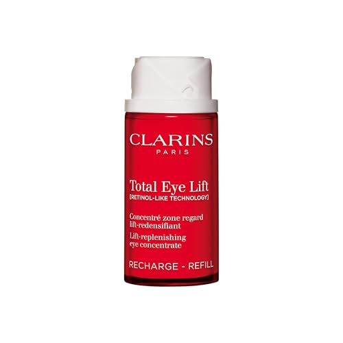 Clarins Total Eye Lift 15ml Refill| Anti Aging Eye Cream | Targets Wrinkles, Crow's Feet, Dark Circles and Puffiness For a Visible Eye Lift in 30 Seconds