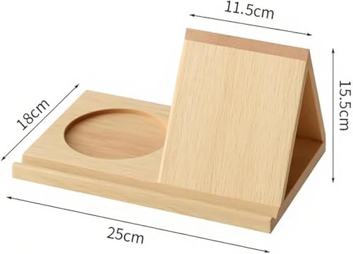 Buchständer Holz,Dreieckiges Lesepult,Geschenke für leseratten,für Bücher,Tablets und E-Reader,Lesen,Nachttisch und Bücherregal,Buchhalter für Schreibtisch