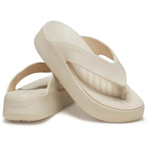 Crocs Women's フリップフロップ Getaway Platform Flip Stucco2