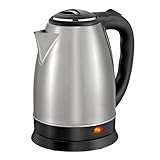 Chaleira Elétrica Premium 1,8 L Inox Fervura Ultra Rápida Da Água Base 360° Com Porta Fio Desligamento Automático Evita Queimaduras Lâmpada Piloto Saída De Água Com Grande Vazão (220V)