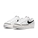 Nike Blazer Low Platform DJ0292-101 Womens Casual Shoes (White/Black-Orange)