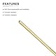 DTGN 2.5mm x 0.5mm x 300mm(ADxWand TxL) Messing Rohr - 3Pack - Gut für Maschine Ausrüstung Basteln Dekorativ Rahmen - Rund Metall Schläuche