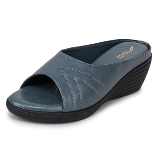 Image of TRASE Wedges for Women | Stylish Sandals for Woman | 2 Inch Wedge Heel Footwear | Ladies Office Wear