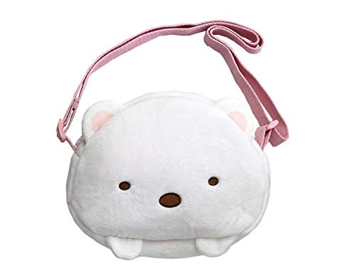 [すみっコぐらし] ぬいぐるみ ポシェット ショルダーバッグ バッグ 斜めがけ しろくま ねこ とかげ ギフト プレゼント 子供 男の子 女の子 キッズ ジュニア (しろくま)
