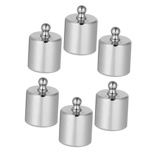 HOLIDYOYO Stable and Steel Calibration Weights 6pcs Set for Calibration for Educational Purposes
