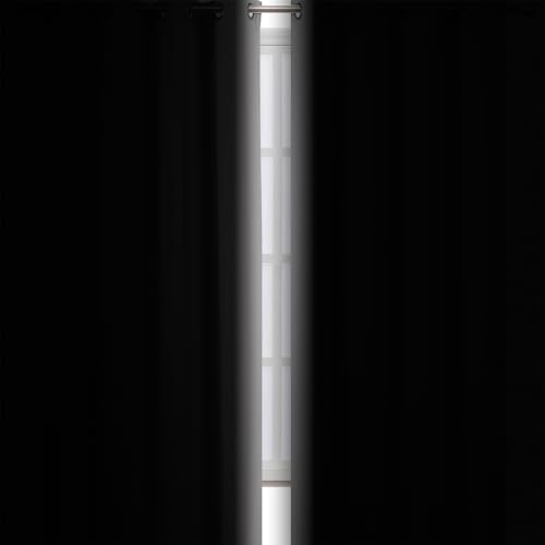 Image of LEMOMO Light Grey Blackout Curtains 42 x 54 Inch Length Set of 2 Panels Grommet Bedroom Curtains for Living Room