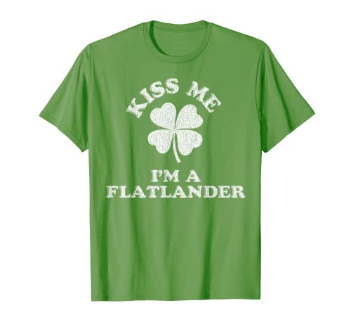Camiseta Kiss Me I'm Flatlander ~ Demonym Illinois State Camiseta