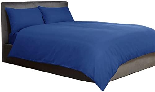 TSARLTD Duvet Cover Set Microfibre Plain Duvet Reversible Bedding Set (Single (135x200cm)+ 1 Pillow Case (50x75cm), White)