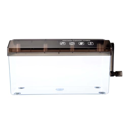 Xbsduih Trituradora de Mano, Cortadora de Papel Manual A4 para el Hogar, Mini Trituradora Manual PortáTil para el Hogar, la Escuela y la Oficina