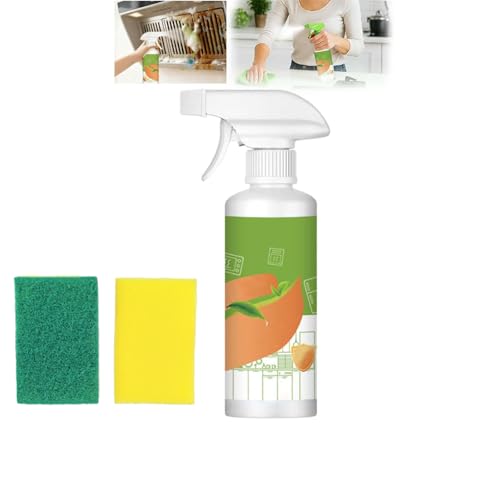 Spray limpiador multiusos para el hogar y la cocina, limpiador de iones electrolizados y enzimas para grasa y suciedad, limpiador de superficies para electrodomésticos como hornos, estufas (1)