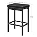 HOOBRO Bar Stools, Set of 2 Bar Chairs, 24.8-Inch Height Stools, Breakfast Bar Stools, Kitchen Stools, 2
