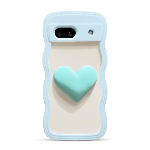 Coque Pixel 7A mignon cœur 3D le cadeau idéal pour femme et fille