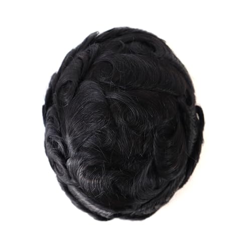 Perruque capillaire homme cheveux naturels contre calvitie vertex 7x10