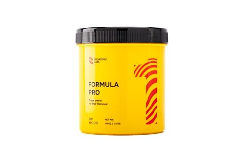 Sugaring Paste FORMULA PRO for Hair Removal SUPER SOFT for Wax Strips, Light Hair, Facial Hair, Sugar Wax Kit, 49oz / 3lb